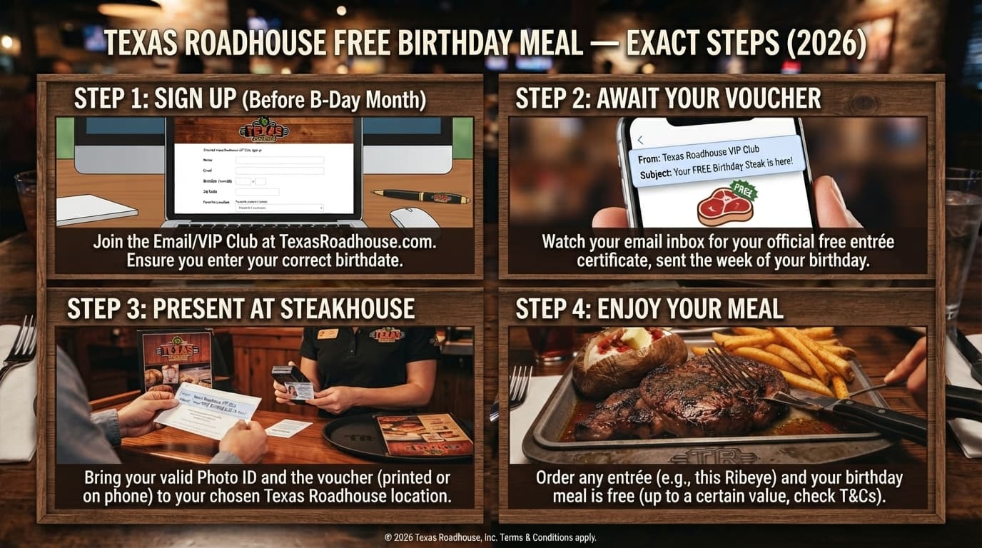 Texas Roadhouse Birthday Free Meal Celebration