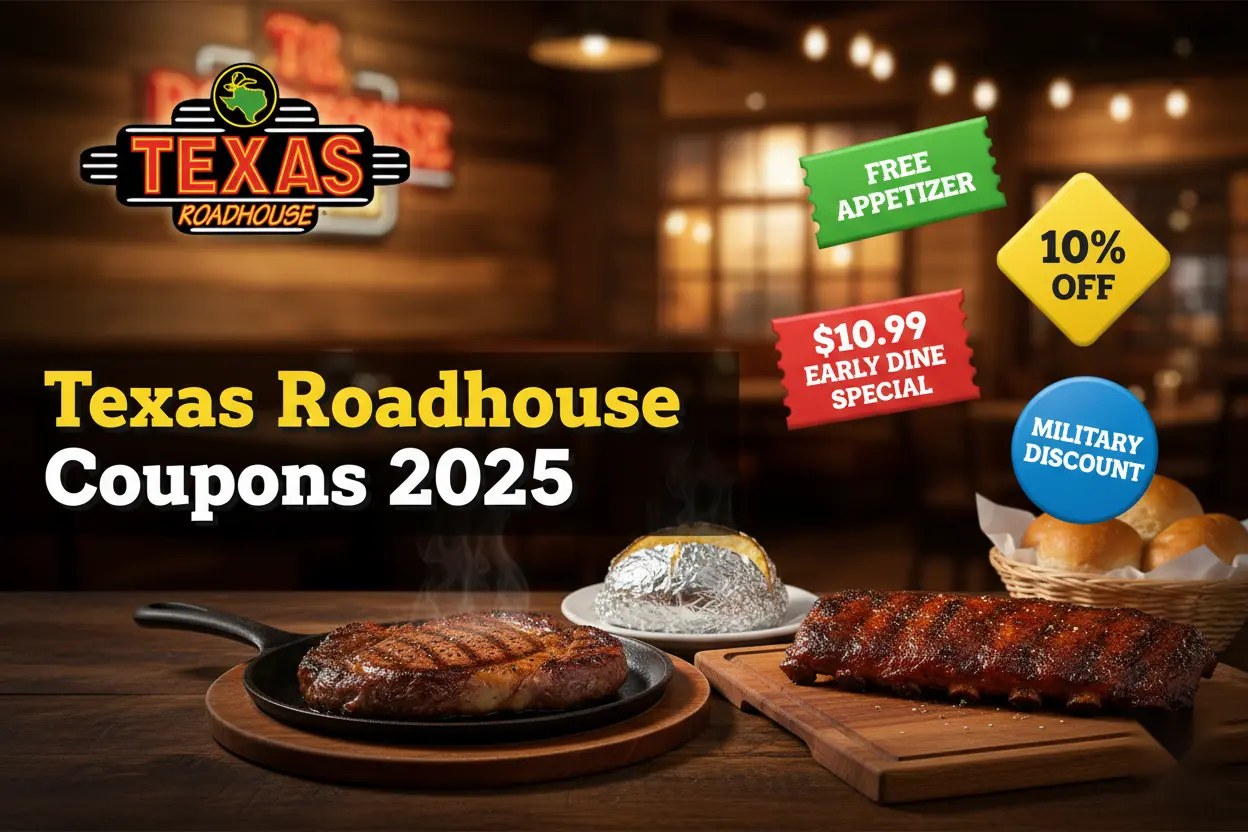 Texas Roadhouse Coupons 2025 - Save Big with Exclusive Deals and Promo Codes